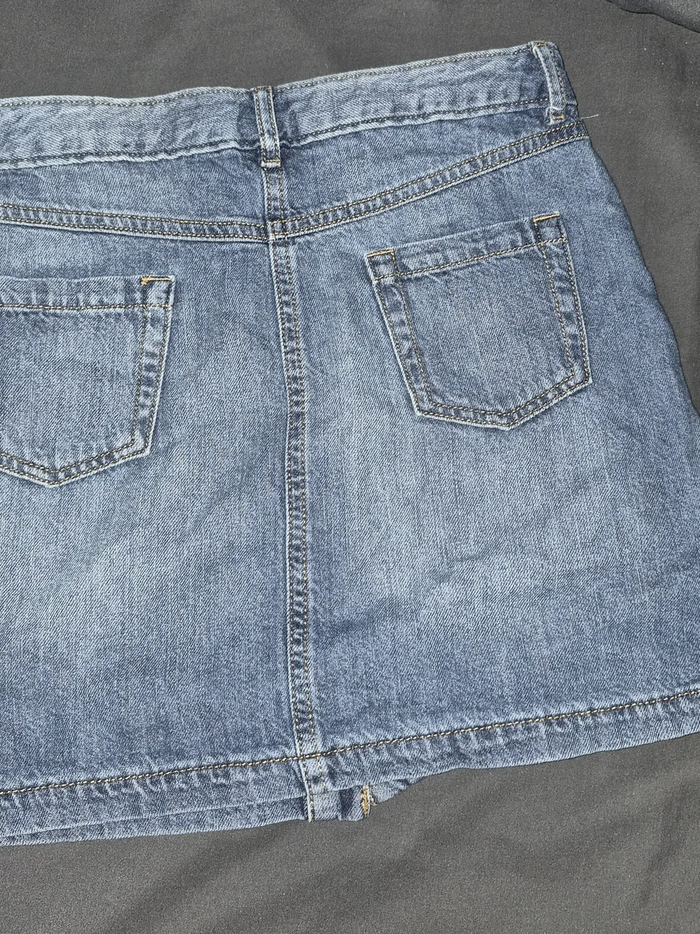 Gymboree Blue Button-Front Denim Mini Skirt